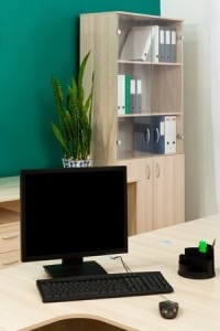 Desk Monitor & Bookcase